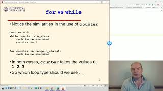 Python 06-4: Loops - for vs while
