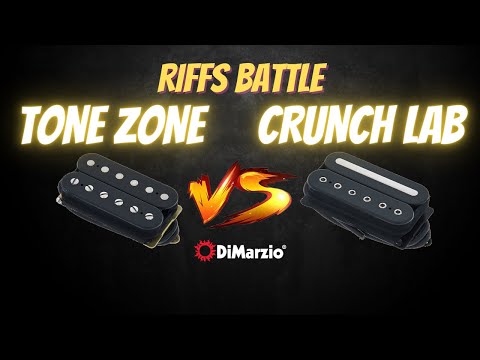 DiMarzio Tone Zone DP155 VS Crunch Lab DP228 humbucker guitar riffs demo