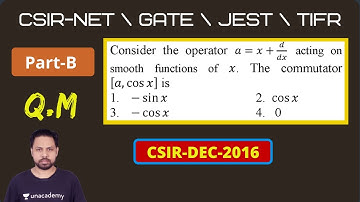DEC 2016 CSIR-NET | Part-B | Q.NO 35 | Quantum Mechanics| POTENTIAL G