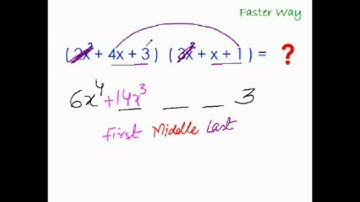 Fast Multiplication Trick 4  Trinomial x Trinomial