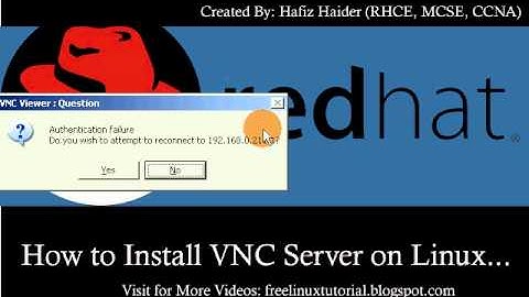 How to Install VNC Server on Linux (Centos 5.5) (Hafiz Haider)