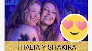 El reencuentro de Thalia y Shakira en Billboard 2023