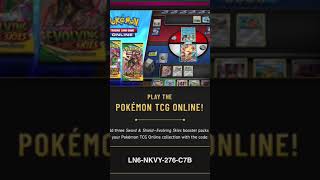 Code for 3 Free Packs Of Evolving Skies in Pokémon TCG #pokemontcg