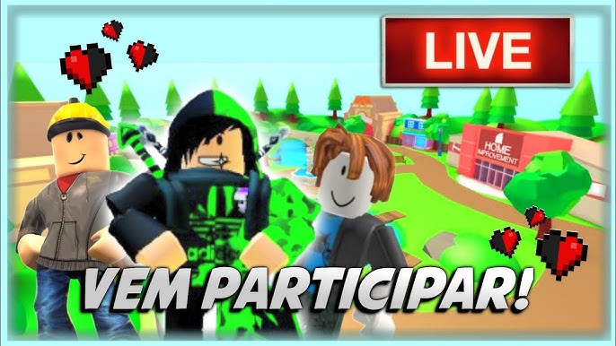 LIVE DE ROBLOX, DIVERSOS JOGOS, VEM PARTICIPAR 😉⚡ 