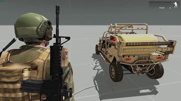ARMA 3 demonstration: Attachto via 3den, Zeus, and BIS_fnc_attachToRelative