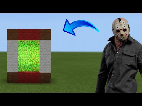 HOW TO MAKE A JASON VOORHEES PORTAL - MINECRAFT