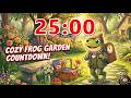 25 Minute Memorial Day Timer 🇺🇸 Cozy Frog Garden Countdown