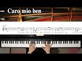 【ピアノ伴奏】Caro mio ben  /F-dur 《楽譜付き》