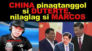 CHINA pinagtanggol si DUTERTE, nilaglag si MARCOS