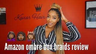 Amazon prime ombre braiding hair. i used 7 full packs of this hair
ordered 2 sets in each order you will get 5 packs. would say is
enoug...