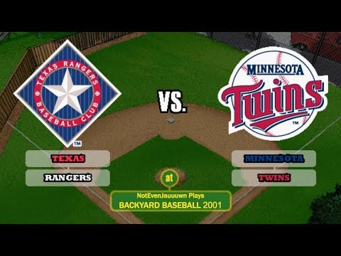 FINALLY GOT THE POWER UP! | Backyard Baseball 2001 Game 10 | Texas Rangers VS Minnesota Twins