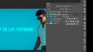 3d lut colour lockup retouch photoshop tutorial