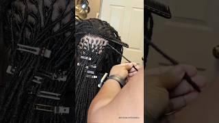 Loc Retwist Locsmithing Method #locretwist #oddlysatisfying