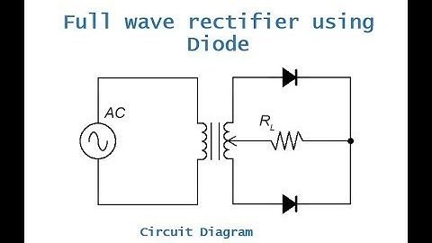 Full Wave Rectifier Using Diode - theoretical and derivation discussion of it