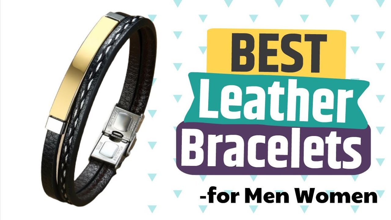 Vnox Multi Layer Leather Bracelets for Men Women