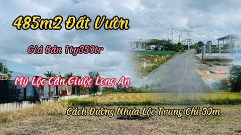 Đất Cần Giuộc Long An Bán 485m2 Đất Vườn Lô 2 Đường Cộng Đồng Lộc Trung Sổ Hồng Riêng
