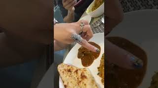 Trying Indian Food Aloo Gobhi and Mutton Rogan Josh 😍