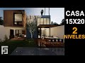 ⭐ INCREÍBLE CASA MODERNA 15x20 / 300sqm HOUSE 15x20 mts⭐