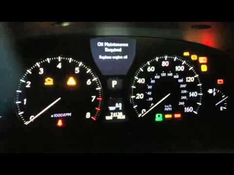 How to reset oil light on Lexus LS 460