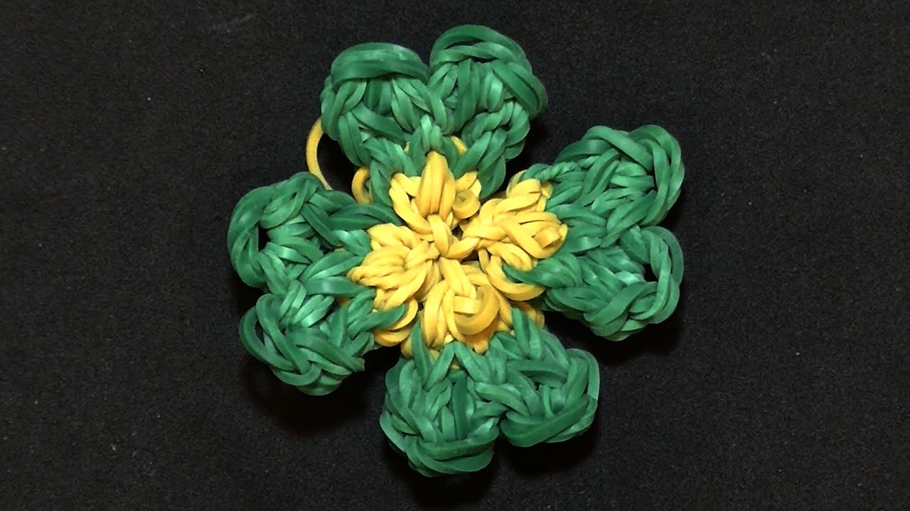 レインボールーム 110 かわいいクローバーの作り方 ファンルーム チャーム モチーフ Youtube