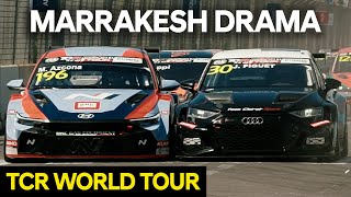 Championship LEAD maintained after Race 2 DRAMA! TCR World Tour Marrakesh