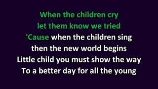 White Lion  When The Children Cry Karaoke