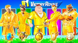 The RANDOM GOLD Skin BOSS Challenge in Fortnite! (Peter Griffin, Oscar, Valeria, Montague, Nisha)