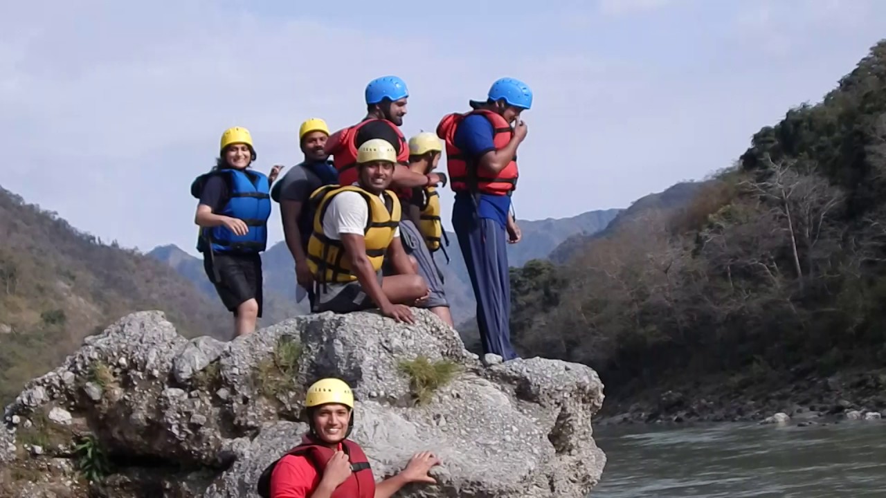 Cliff jumping in rishikesh with friends HD YouTube