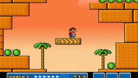 SMB3 for Super Mario All-Stars Custom Level #356 - World 2-1