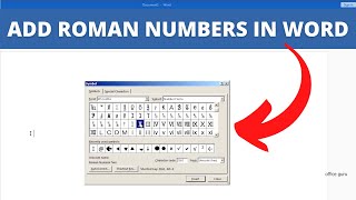 How to Write Roman Numbers in Ms Word? Hindi - Work 2007 / 2010 / 2013 / 2016 / 2020