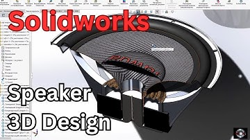 Solidworks - How to draw 3D dynamic sound head I Speaker 3D Design I Solidworks Tutorial I