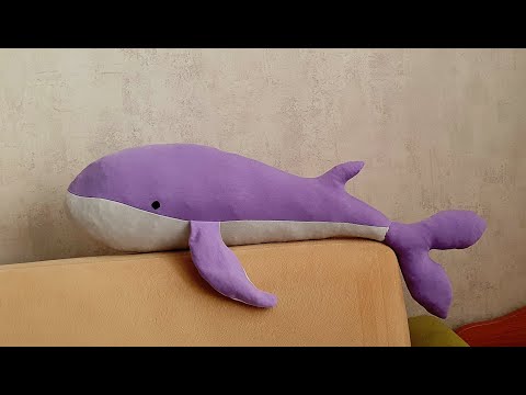 Мягкая игрушка кит своими руками