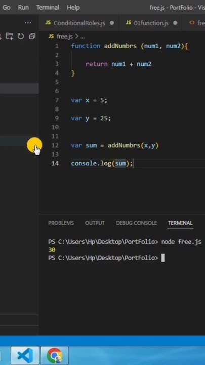 Addition in JavaScript language. - YouTube