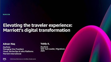 AWS re:Invent 2024 - Elevating the traveler experience: Marriott’s digital transformation (MAM230)