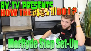 How to set up and adjust MorRyde entry steps on a Rockwood Geo Pro trailer. How to RV videos.