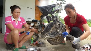 Repairs and Restores Electric Motorbike And Yamaha Sirius motorcycle carburetor - Mechanical Girl