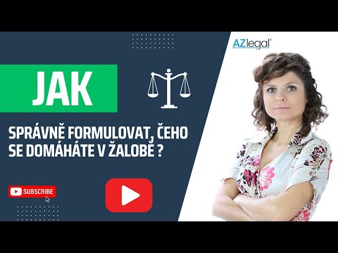 Video: Kolik rodin žalobce podává žalobu v případu, o kterém se píše v knize Civilní žaloba?