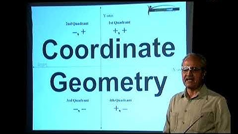 Coordinate Geometry Lecture 1
