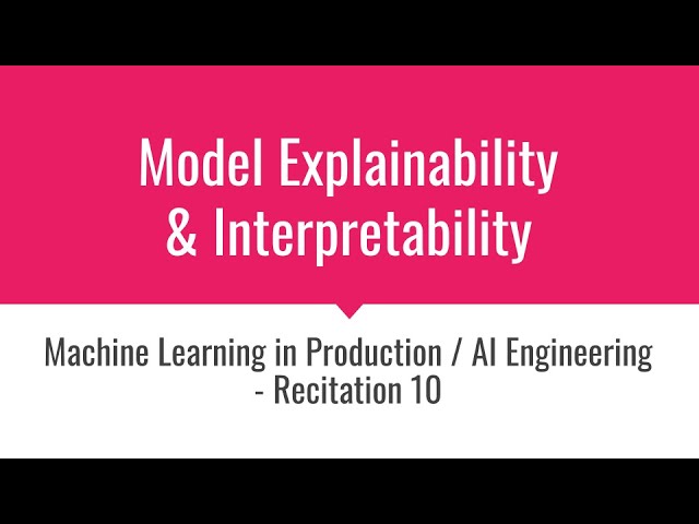 AI Model Explainability and Interpretability