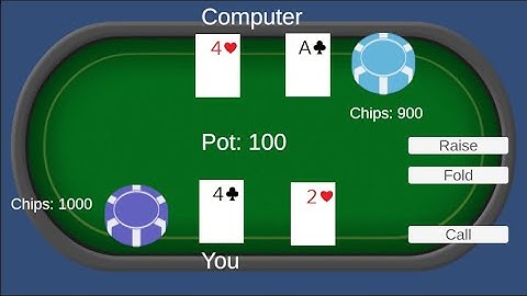 Making a poker game in Unity - Version 1