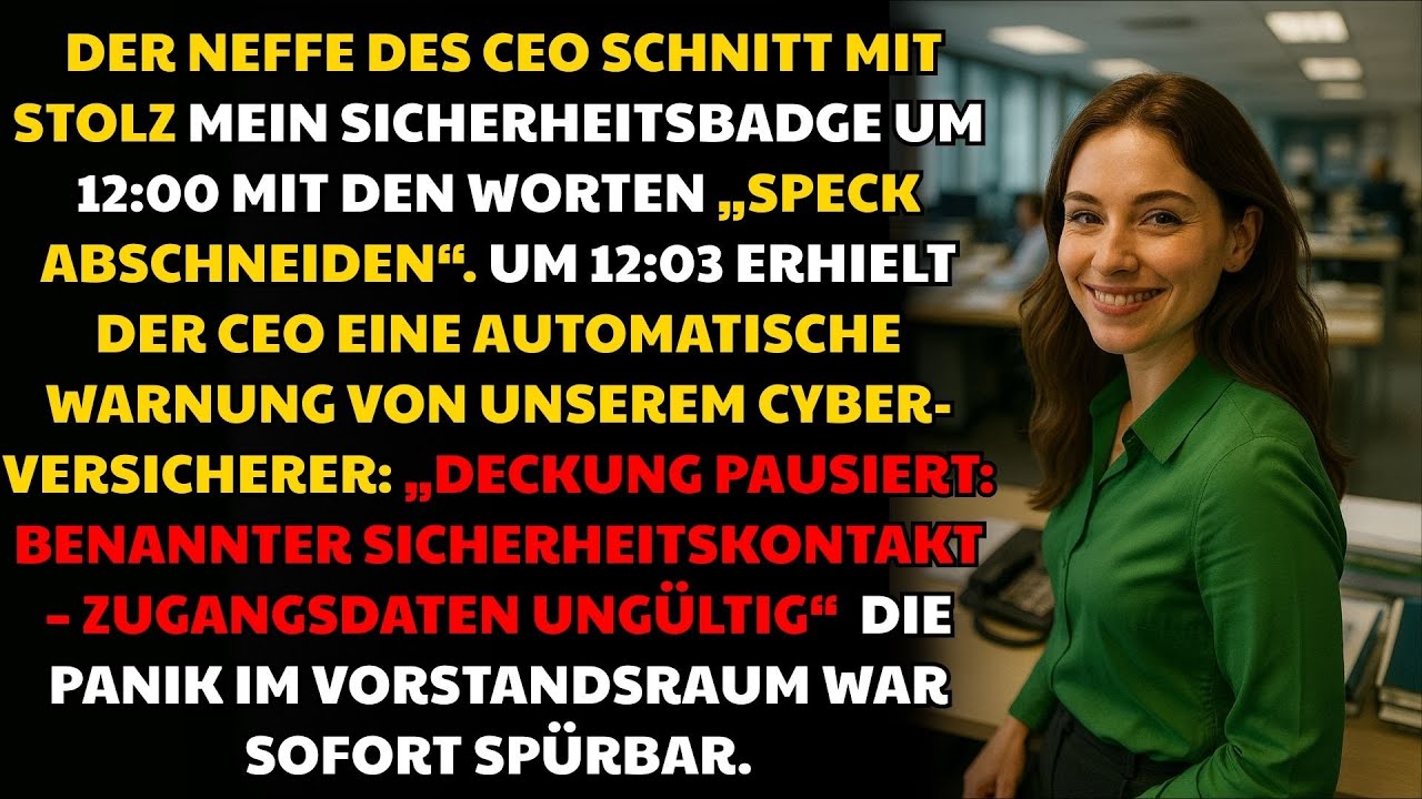 Schnitt Er Mir Mein Dienstausweis Ab, Schnitt Ich Ihre Cyber-Versicherung 💼 | #unternehmensrache