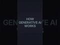 How Generative AI Actually Creates Things