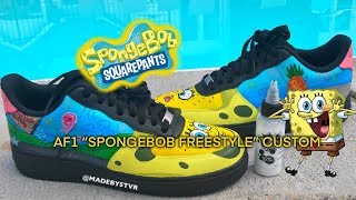 custom spongebob air force 1