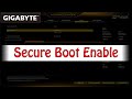 Gigabyte B550M K Secure Boot Enable
