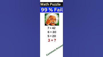 #mathpuzzle #brainteaser #mathematics #canyousolvethis #logicpuzzle #puzzle #comment #maths