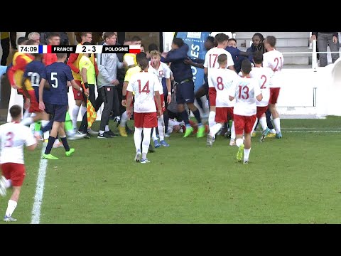 Tournoi de football U18  Limoges : le match France / Pologne stopp aprs 4 cartons rouges