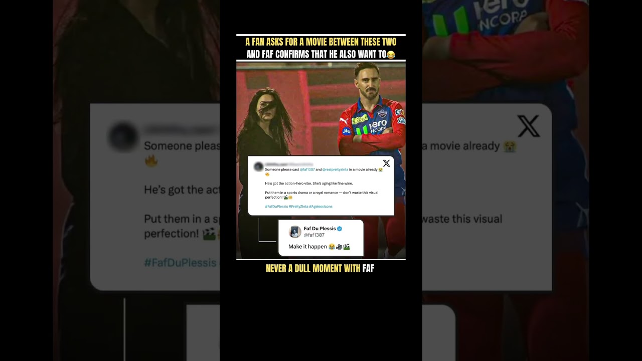 Faf Du plessis Funny moment with the fan 😂 