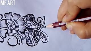 Beautiful Full hand Mehandi Design ||mehandi ka design||Pencil Shading Mehandi Design||mfart||