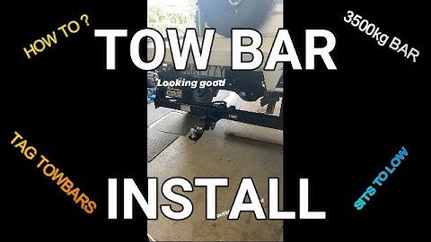 How To Install A Tow BAR