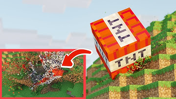 Minecraft TNT Explosion with Realistic Physics Simulation